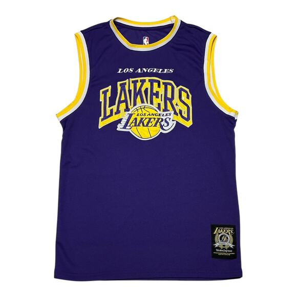 Los Angeles LA Lakers Western Conference Jersey NBA Purple Gold Small - Picture 1 of 5
